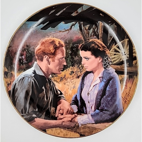 Gone With The Wind Scarlett & Ashley After The War Collector Plate with Box - Picture 4 of 7